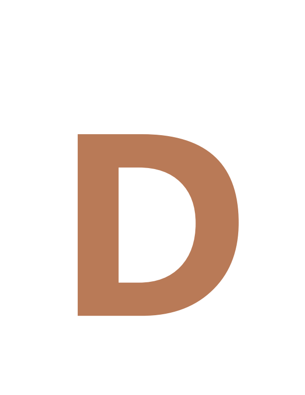 (D) Alphabet Monogram Cutout