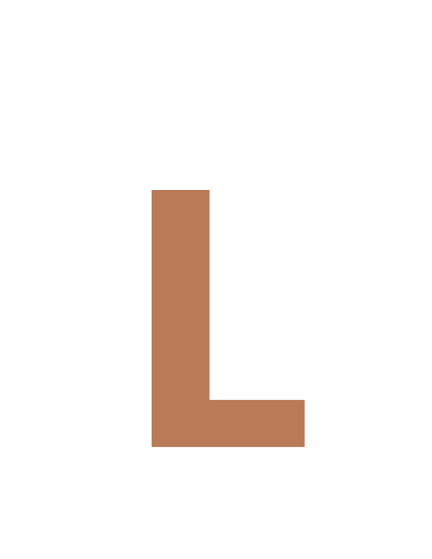 (L) Alphabet Monogram Cutout