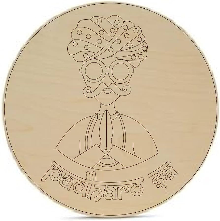 MDF Pre-Marked "Padharo Sa" Male Figurine