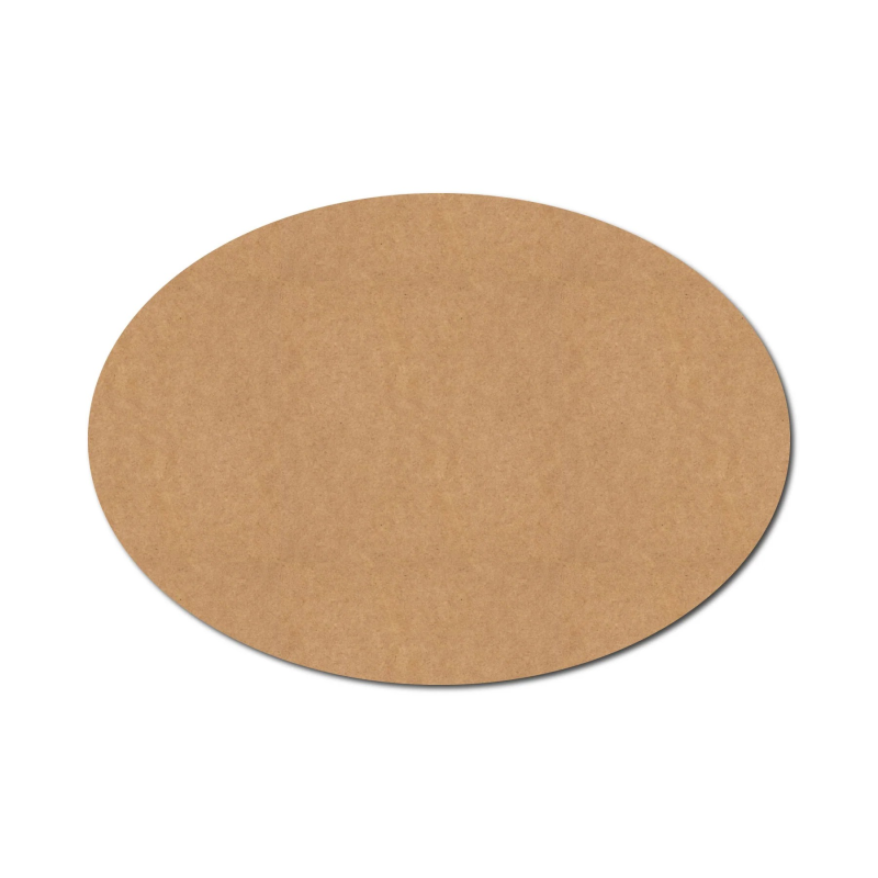 MDF Plain Oval shape Cutout