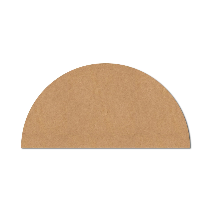 MDF Plain Semi Circle Base Cutout