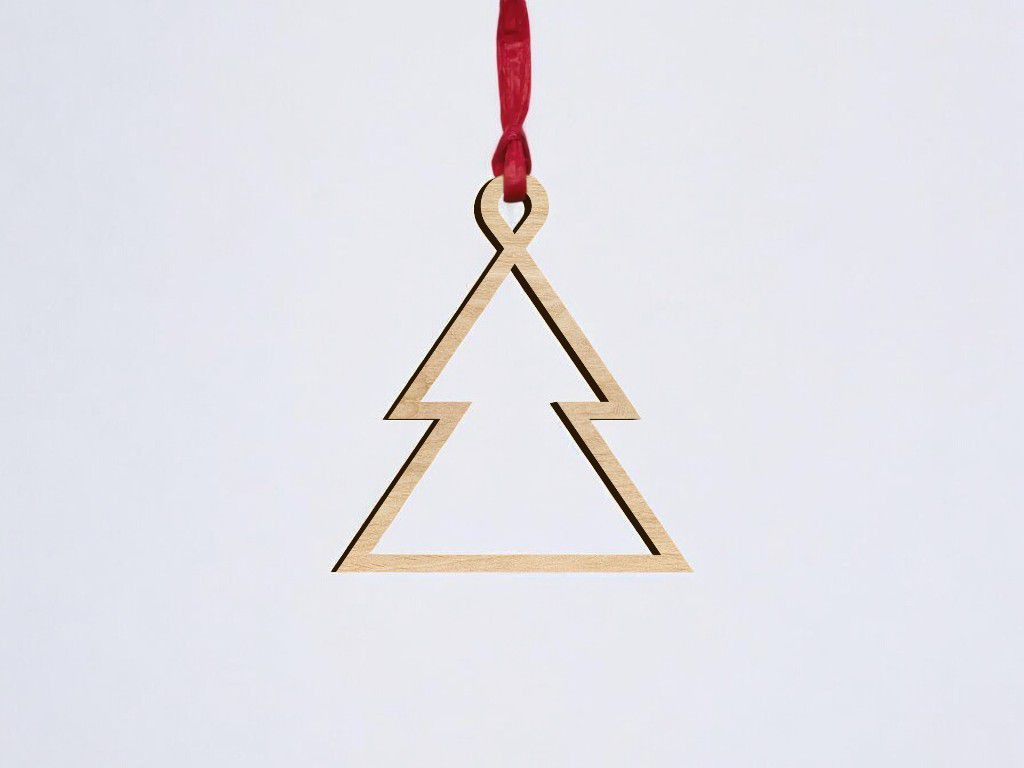 MDF Christmas Tree Cutout