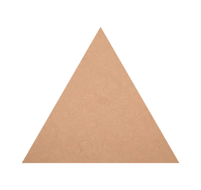 MDF Plain Triangle Base Cutout