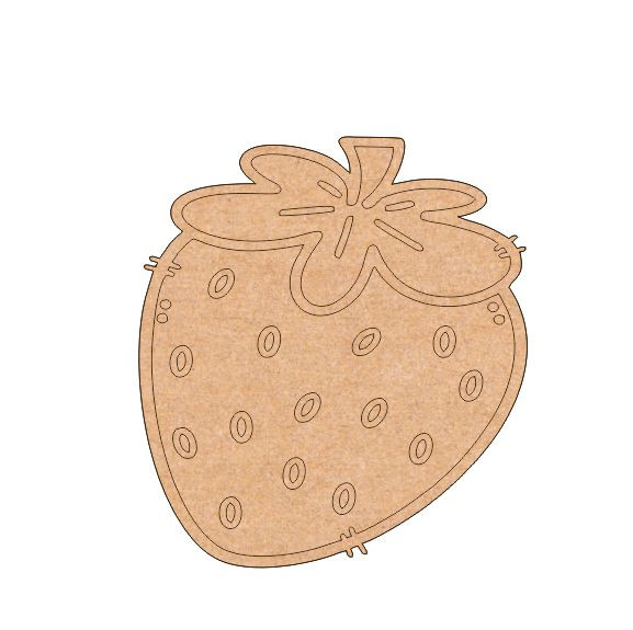 MDF Strawberry Cutout
