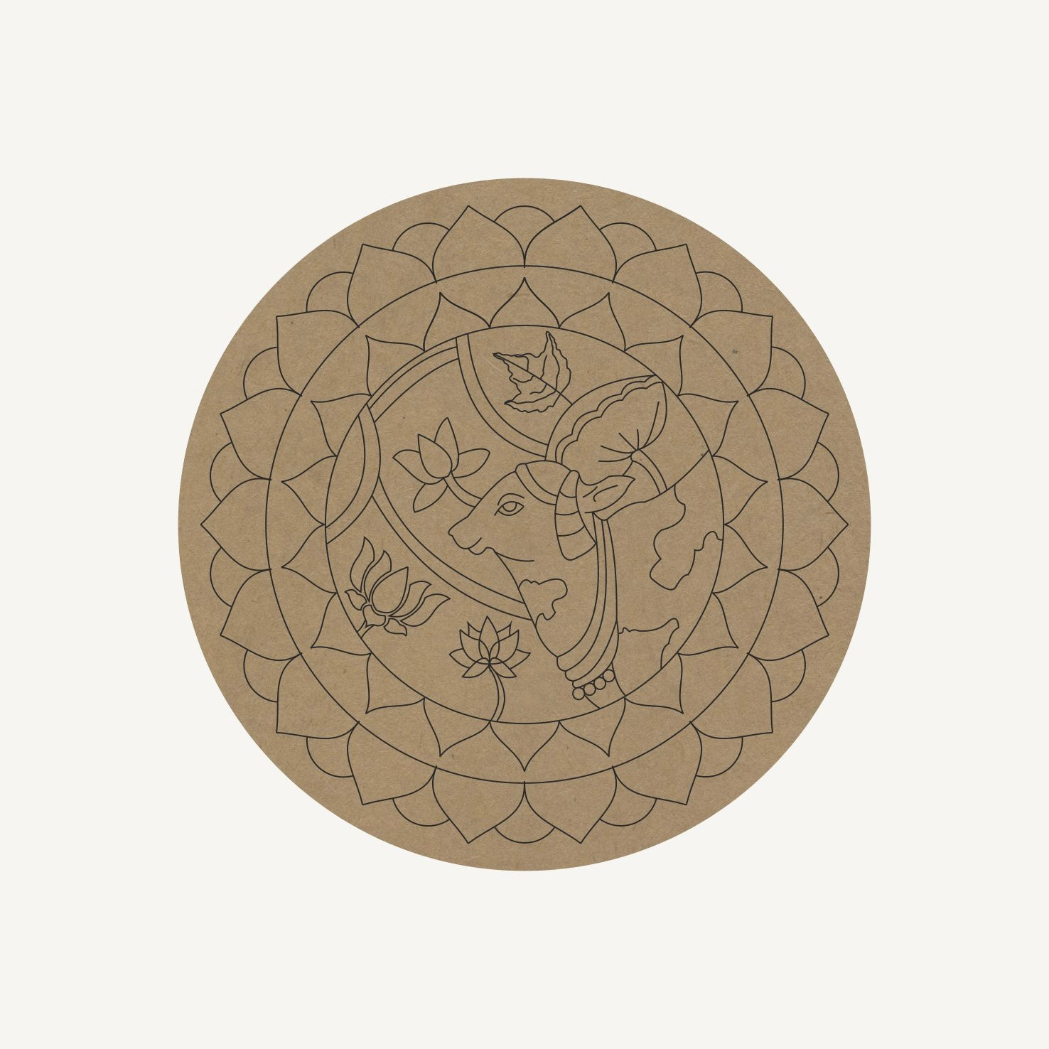 MDF Pre-Marked Pichwai Cow